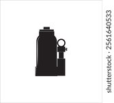 MANUAL CAR JACK ICON VECTOR ILLUSTRATION SYMBOL DESIGN 