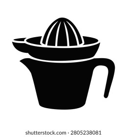 Manual Citrus Juicer and Lemon Squeezer Silhouette Icon