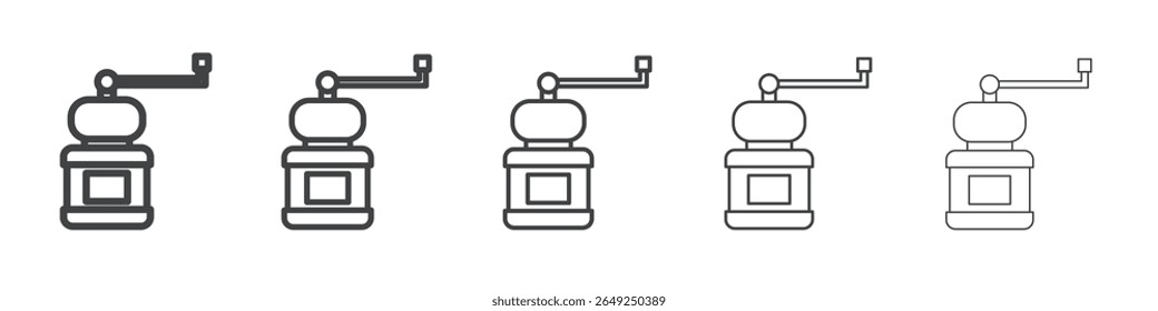 Manual de café moedor ícone simples ilustração coleção símbolo