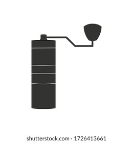 Icono del vector de la molienda de café manual 