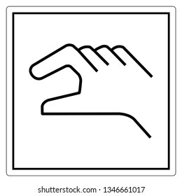Manual Control Symbol Sign, Vector Illustration, Isolate On White Background Label. EPS10