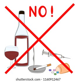 The manual demonstrates the prohibition of bad habits and promote a healthy lifestyle.