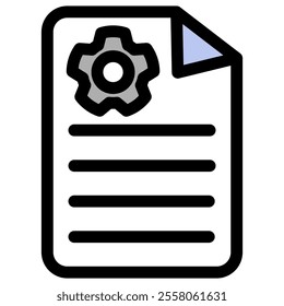 Manual Document with a frame icon symbol - Construction manual