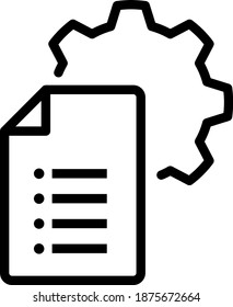 Manual document icon , vector