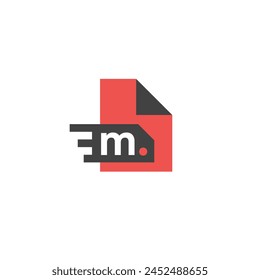 Manual Document Paper Flip Vector Logo Design