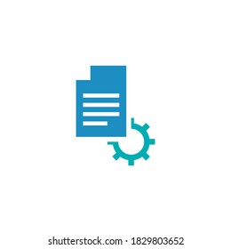 manual document vector icon design template