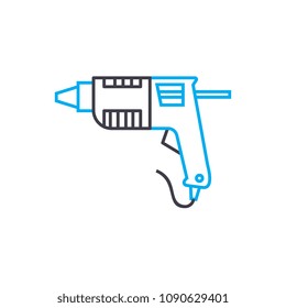 Manual drill vector thin line stroke icon. Manual drill outline illustration, linear sign, symbol concept.