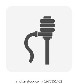 Diseño del icono vectorial de la bomba de agua potable.