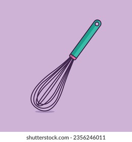 Manual egg whisker Isolated Vector