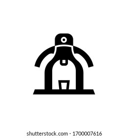 manual espresso icon vector illustration glyph style design. isolated on white background