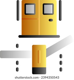 Manual gate Gradient Multicolor Design Icon