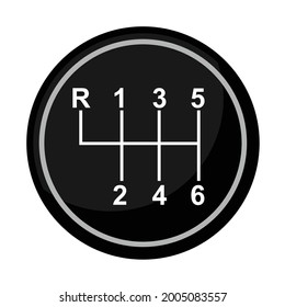diseño vectorial de palo de engranajes manual