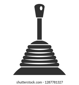 Manual gearbox icon. Simple illustration of manual gearbox vector icon for web design isolated on white background