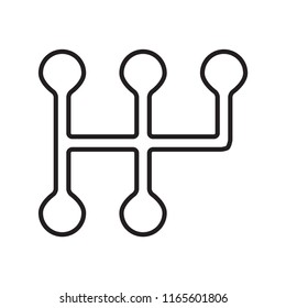 manual gearbox icon vector design isolated on white background
