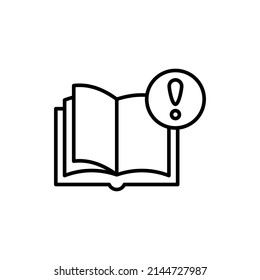 Manual icon in vector. logotype