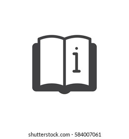 Manual, info icon vector, filled flat sign, solid pictogram isolated on white. Symbol, logo illustration