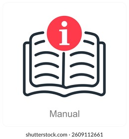 Manual and instruction icon concept