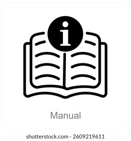 Manual and instruction icon concept