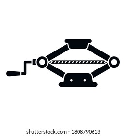 Manual jack-screw icon. Simple illustration of manual jack-screw vector icon for web design isolated on white background