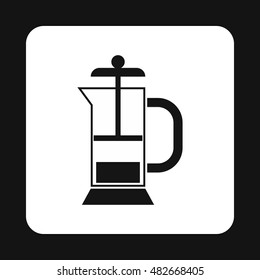 Manual juicer icon in simple style isolated on white background. Home appliances symbol vector illustration