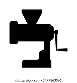 Manual Meat Grinder icon illustration design