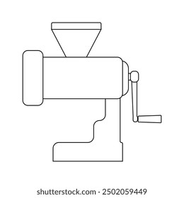 Manual Meat Grinder icon illustration design