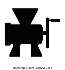 Manual Meat Grinder icon illustration design