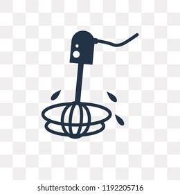 Manual mixer vector icon isolated on transparent background, Manual mixer transparency concept can be used web and mobile