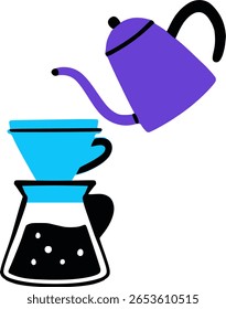 Manual Pour Over Coffee Brewing Method