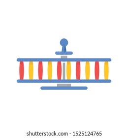 Manual rotation carousel icon. Flat illustration of manual rotation carousel vector icon for web design