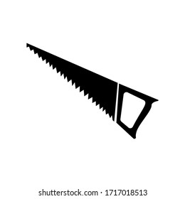 Manual Saw silhouette illustration vector black