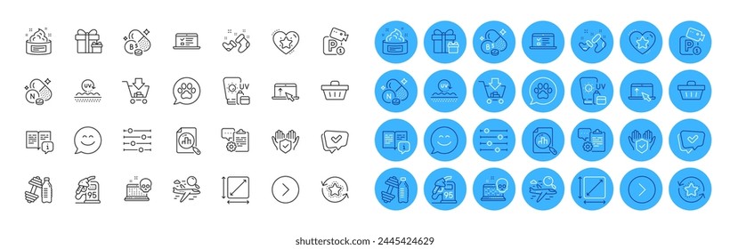 Manual, Search flight and Filter line icons pack. Forward, Approved, Smile chat web icon. Pets care, Pantothenic acid, Analytics graph pictogram. Santa boots, Cyber attack, Web lectures. Vector