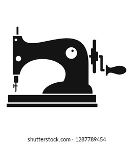 Manual sew machine icon. Simple illustration of manual sew machine vector icon for web design isolated on white background