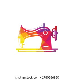 Manual sew machine vector icon. Simple illustration of manual stitching machine icon for web design isolated on white background.