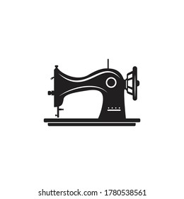 Manual sew machine vector icon. Simple illustration of manual stitching machine icon for web design isolated on white background.