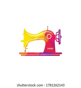 Manual sew machine vector icon. Simple illustration of manual stitching machine icon for web design isolated on white background.