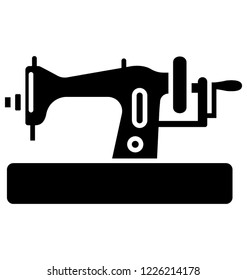 
A manual  sewing machine for stitching clothes 
