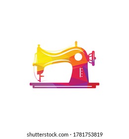 Manual sewing machine vector icon. Simple illustration of manual stitching machine icon for web design isolated on white background.