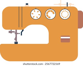 Manual sewing machine vector illustration