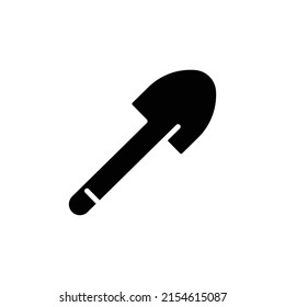 vector de icono de pala manual. herramienta de trabajo. Estilo de icono sólido. diseño simple editable. Diseño de una ilustración sencilla