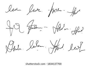 Signature Name Images, Stock Photos & Vectors | Shutterstock