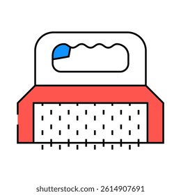 manual skinning machine line icon vector. manual skinning machine sign. isolated symbol illustration