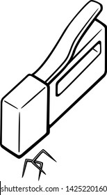 arma manual básica con dos grapas