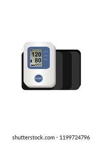 
Manual tonometer on a white background