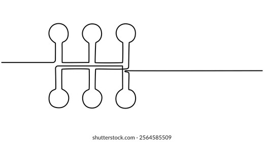 manual transmission gradient icon, Gearbox black and white flat vector icon design. Gearbox symbol and glyph design, continuous one line drawing, Transmission manual. Gearbox vector icon. Car gear.