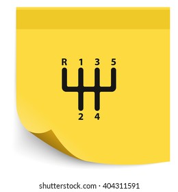 Manual transmission icon.