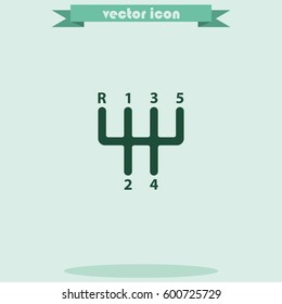 Manual transmission icon.