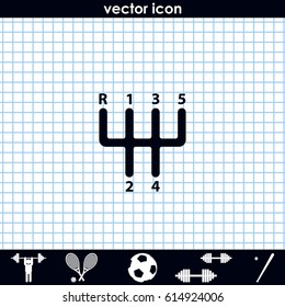 Manual transmission icon.