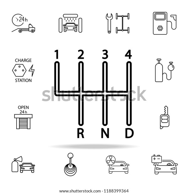 Manual\
Transmission icon. Cars service and repair parts icons universal\
set for web and mobile on colored\
background
