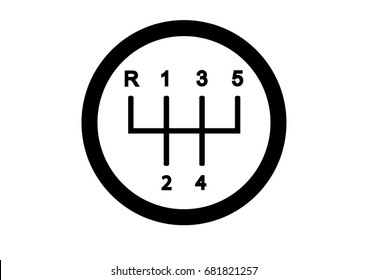 Six Speed Manual Gear Shift Icon Stock Vector (Royalty Free) 1783428461